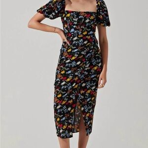 Astr Multicolor Floral Midi Dress